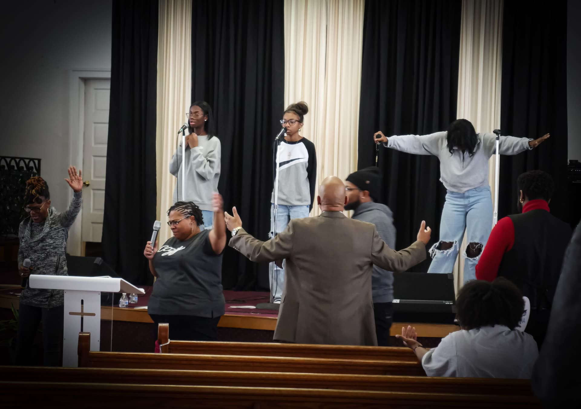Small group of church members meeting together